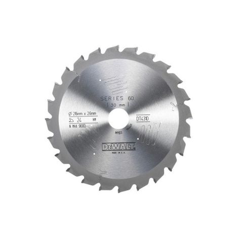 DeWALT - Lame de scie circulaire à bois 216x30 mm, 24 dents DT4310