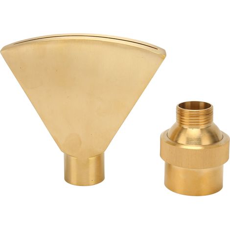Fächerförmiger Teichsprinkler G1-1/2, verstellbare fächerförmige Messing-Springbrunnendüse für Gartenmuseen (1/5)