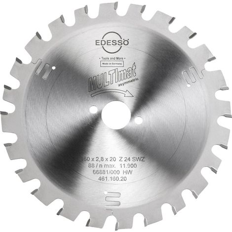 EDESSÖ Kreissägeblatt Präzision MULTImat Super-WZ, HW 160x2,8/1,8x20 Z=24 SWZ (1/3)