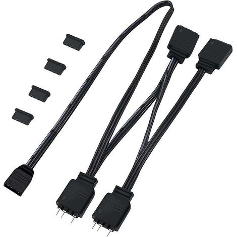 Câble répartiteur d'extension ARGB 5V 3 broches (câble adaptateur ARGB 5V 1 femelle vers 4 mâles 3 broches) pour la synchronisation ARGB de l'ordinateur. (1/5)