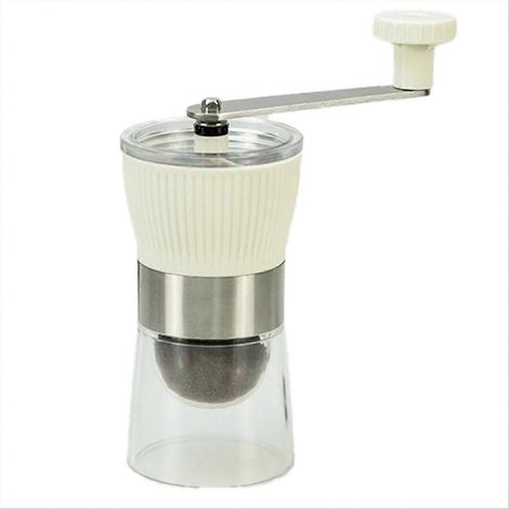 Moulin à café manuel portable avec broyeur en acier inoxydable, moulin à café d'extérieur pour la cuisine. (1/5)