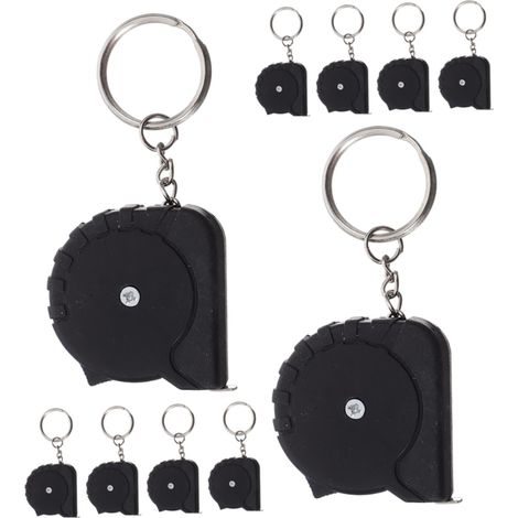 Artibetter Ruban de Poche Rétractables avec Porte-clés en Acier Carbone Design Compact Lot de 10 Mètres pour Couture et Travaux Manuels (1/5)