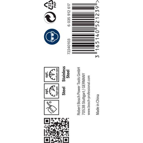Bosch PRO Stainless Steel HSS-Co Spiralbohrer, 5,5 x 57 x 93 mm, 10-tlg. (1/5)