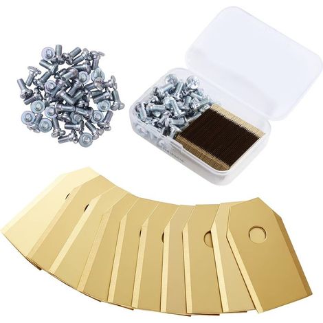 45 – Mährobotermesser – Befestigungsschraube – Titan-Edelstahl – Für Husqvarna, Gardena, Yardforce – Gold – 7 x 4 x 2 cm (1/5)