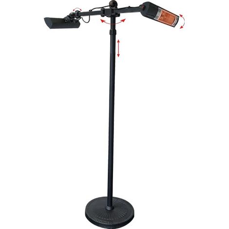 Radiant électrique orientable sur mât (1/3)