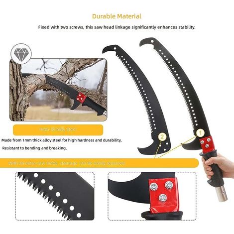 jardin, sécateur Scie d'élagage manuelle pour branches d'arbres, à main extérieur et maison, grande (1/5)