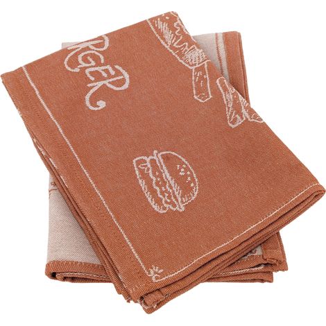 Torchon de cuisine toile collection BURGER 50x70 cm (1/5)