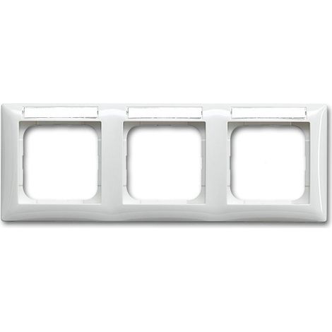 Cornice interruttore Busch-Jaeger 1754-0-4550 plastica 3 posti