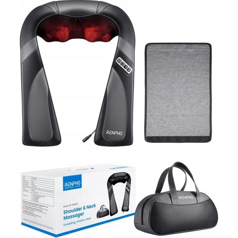 RENPHO - Nackenmassagegerät U-Neck Go - Schwarz
