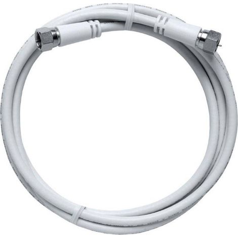 Câble de raccordement Axing MAK 200-80 [1x F mâle - 1x F mâle] 2.00 m blanc (1/2)