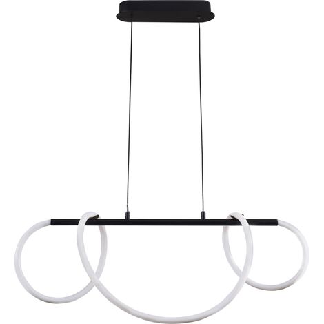 Lampada a sospensione LED EMMA Polux 38W nera 4000K (1/4)