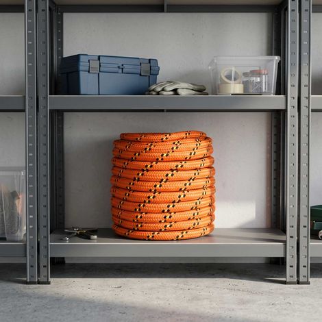 vidaXL Cuerda multiusos 16 mm 25 m Naranja PP 1560 kg Carga máx. (1/2)