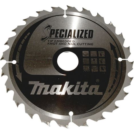 Makita Sägeblatt SPECIALIZED 190x30x24Z, Zahnwinkel 23°, 2,0 mm