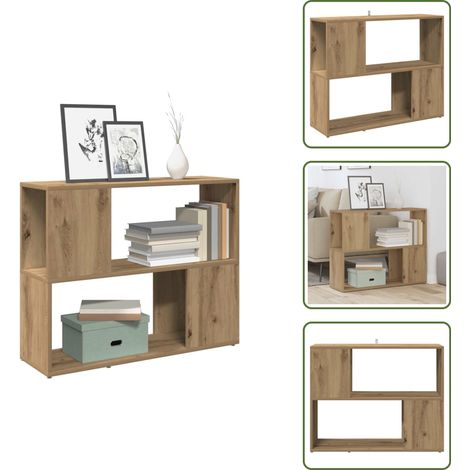 Bibliothèque/Séparateur de pièce chêne artisanal 80x24x63 cm - Armoire À Livres - Armoires À Livres - Séparateur De Pièce - Bibliothèque (1/5)