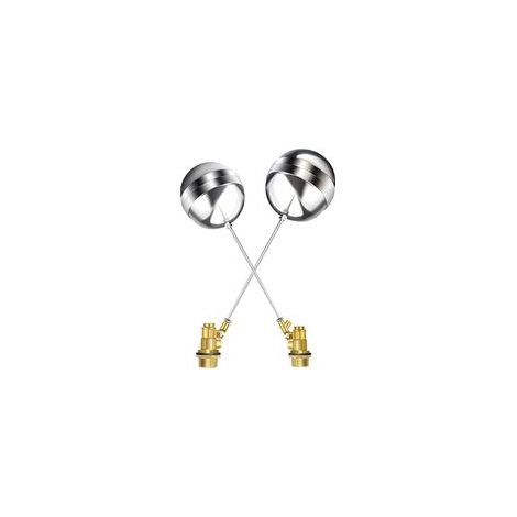 1/2-Zoll-Schwimmerventil aus Messing mit Schwimmer aus Edelstahl 304, G1/2-Gewinde und NPT-Adapter – Einstellbares Wasserstandsventil für Tanks, Schwimmbecken, Teiche oder Zisternen (1/5)