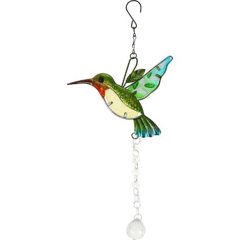 Sonnenfänger Vogel Kristall Sonnenfänger Vogel Anhänger Sonnenfänger Dekoration-50x15cm-Green (1/2)