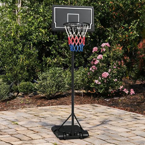 Panier de basket réglable de 182 à 250 cm 74 x 55 x 250 cm (1/5)