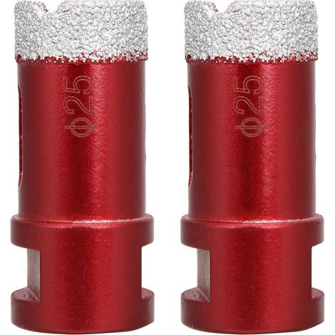 2 forets trépan diamant M14 femelle 25mm pour marbre, accessoires meuleuse (1/5)