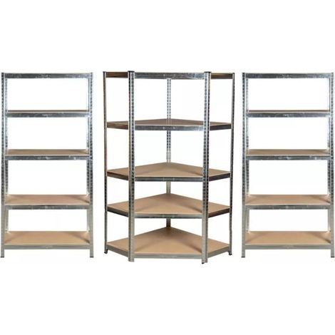 set 3 scaffali easy system 5 ripiani