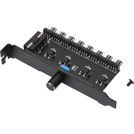8-Kanal-Lüfterdrehzahlregler für PCs, 12 V mit 3/4-Pin- und Molex-IDE-Anschlüssen – Präzise Einstellung