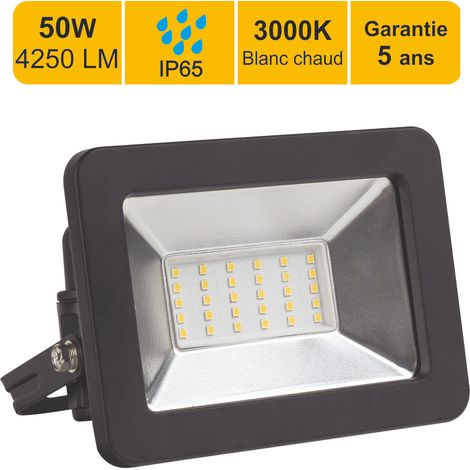 [JAMAIS UTILISÉ] Projecteur LED 50W/IP65/4250LM/3000K connexion directe - sans câble - garantie 5 ans