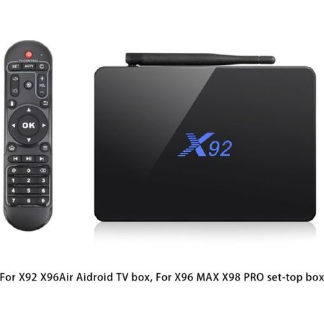 Télécommande infrarouge compatible X96MAX, X92, X96Air et MAX PRO décodeur TV Box Android - Télécommande de remplacement pour boîtier TV (1/4)