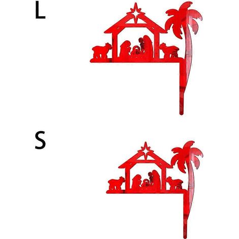 Lot de 4 autocollants 3D pour interrupteur, motif Jésus, décoration de porte en acrylique à faire soi-même (1/4)