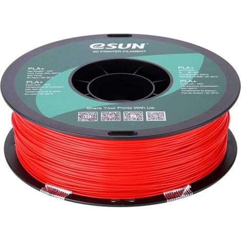 eSUN PLA+ Filament 1.75mm 1000g Red