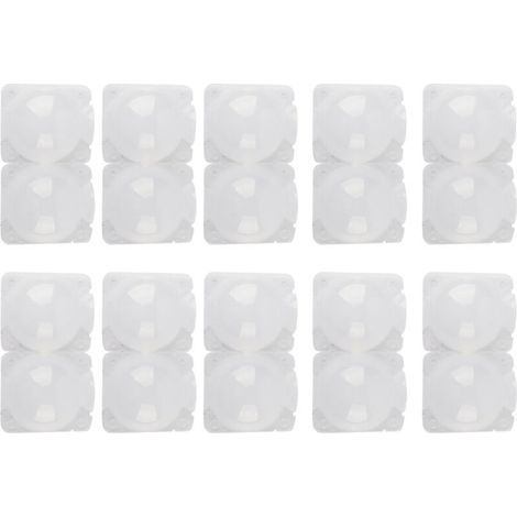 10 pièces de 12 cm de dispositif d'enracinement de plantes, boîte de greffage de boule de propagation haute pression, blanc, (1/3)