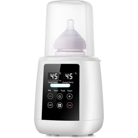 Chauffe-biberon, chauffe-biberon électrique  pour les biberons et chauffe-biberon intelligent  affichage à LED, universel pour le lait maternel et la formule
