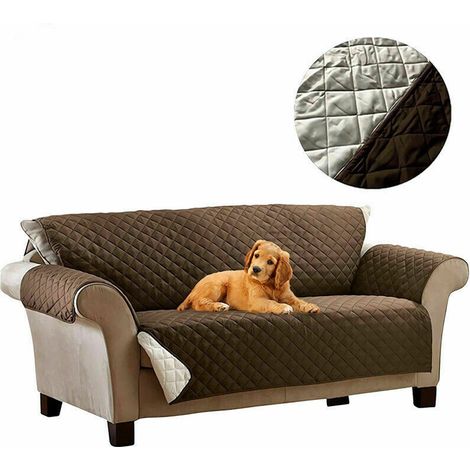 COPRI DIVANO 2 POSTI PROTEZIONE CANE E GATTO COUCH COAT REVERSIBILE DUE COLORI SALVADIVANO