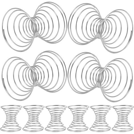 Set di 10 sfere per frullare in acciaio inossidabile resistenti all'usura, design a molla, miscelatore per proteine in polvere, facile da pulire, per shaker per proteine e bevande sportive