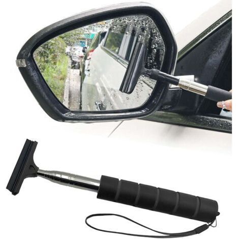 Telescopic wiper - 1, Stainless steel, For rearview mirror, Window demisting, Plate cleaning - Suitable for car (1/5)