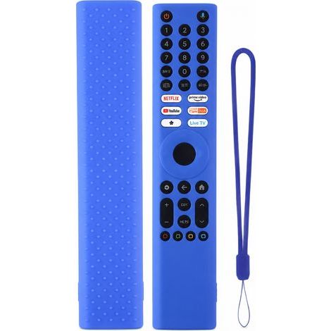 Housse en Silicone Bleue pour Télécommande TV Compatible Xiaomi XMRM-P3, Protection Antipoussière et Antichoc (1/5)