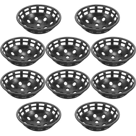 CCYKXA 10-Piece Drainage Mats for Flower Pots and Bonsai, Breathable, Anti-Soil Loss Plant Mats, Plastic Plant Protectors, Medium Pot Bottom (1/5)