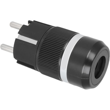 Connecteur IEC Audio Monobloc en Cuivre Rhodié, Fiche Mâle 100-250V pour Haute Fidélité