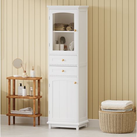 Mobile bagno 2 ante 2 cassetti MDF 45x36x160 cm OKMYHOME (1/5)