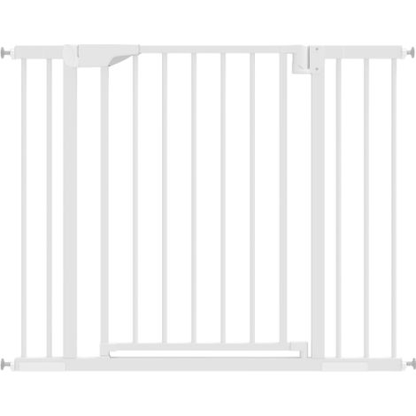Treppenschutzgitter Absperrgitter ohne Bohren mit automatische Schließung für Kinder Küche Treppe 76-103 x 76 cm Weiß
On-Site