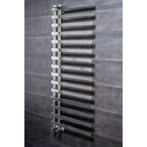 Designer Bathroom Flat Heated Towel Rail Radiator Rad 1600 x 600mm Chrome (1/5)