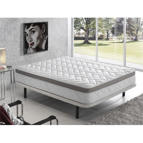 SIMPURMATRATZE Silver-LUX 200x200 ORTHOPÄDISCHEMEMORYSCHAUM HÖHE 25cmSPEZIELLEN BIOSCHAUM-Kern.