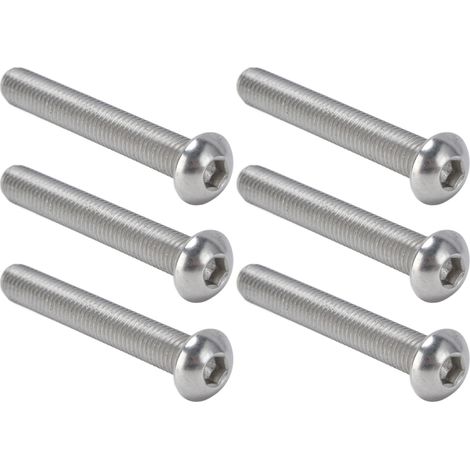 Kit de 30 vis à tête cylindrique à six pans creux en acier inoxydable A2, filetage M10x1,5, pas de vis M10x70 (1/5)