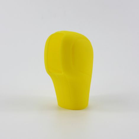 Confezione da due copri leva del cambio in silicone giallo, antiscivolo, morbidi, resistenti e comodi da indossare.