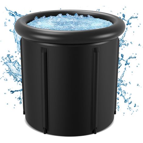 Randaco Bain glacé Baño de hielo 390 Litros Recuperación muscular Deporte Refuerzo del sistema inmunitario Ø 85 x H78 cm Baño de hielo