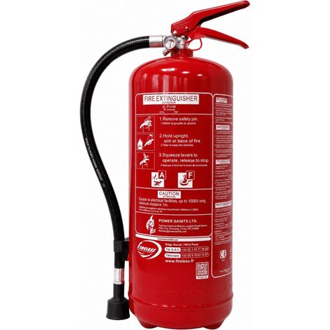 Extincteur 9L Eau + Additif sans Fluor CE EN3 (1/2)