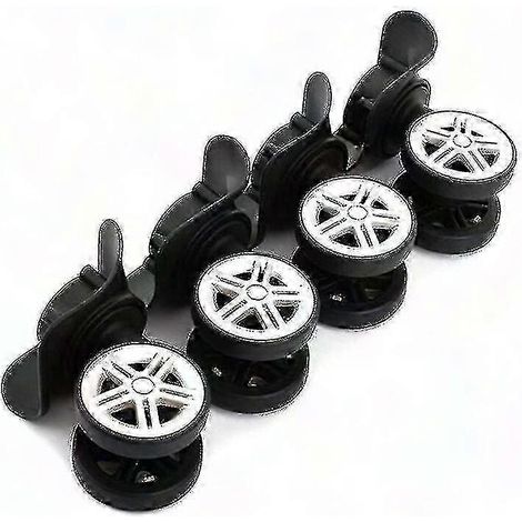 Valise Roues de Remplacement Chariot Roulettes Bagage Accessoire Réparation Jeu de 2 Paires Universel pour Valise Trottinette (1/5)
