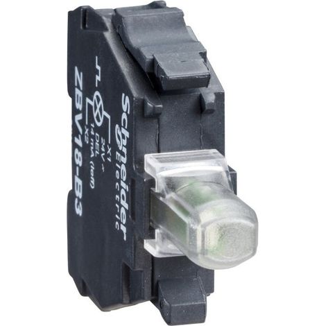 Harmony bloc lumineux XB4-XB5 DEL 12VACDC blanc racc vis étrier SCHNEIDER ZBVJ1 (1/4)
