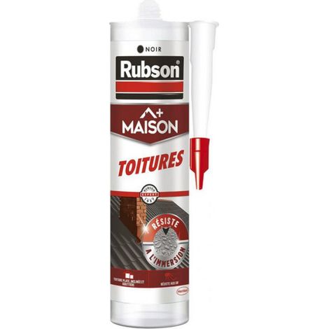 Mastic Toitures - 280 ml - Noir - Résistant Intempéries UV - Étanchéité Immédiate - 1 Pièce (1/2)