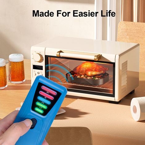 Détecteur de rayonnement électromagnétique pratique, testeur EMF portable à 5 LED, gaussmètre, testeur de champ magnétique pour aspirateur, sèche-cheveux et autres appareils de mesure domestiques. (1/2)
