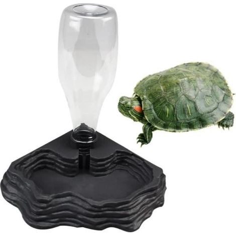 Wasserspender für Reptilien, Schildkrötentränke, Futterspender, automatischer Trinkbrunnen für Schildkröten und Echsen (1/4)