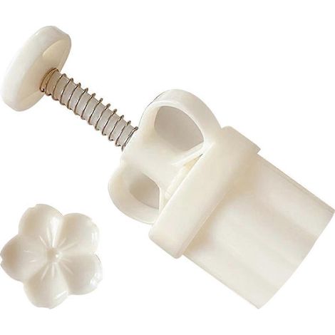 Moule à Mooncake Fleur avec Tampons pour Pâtisserie Traditionnelle (1/4)